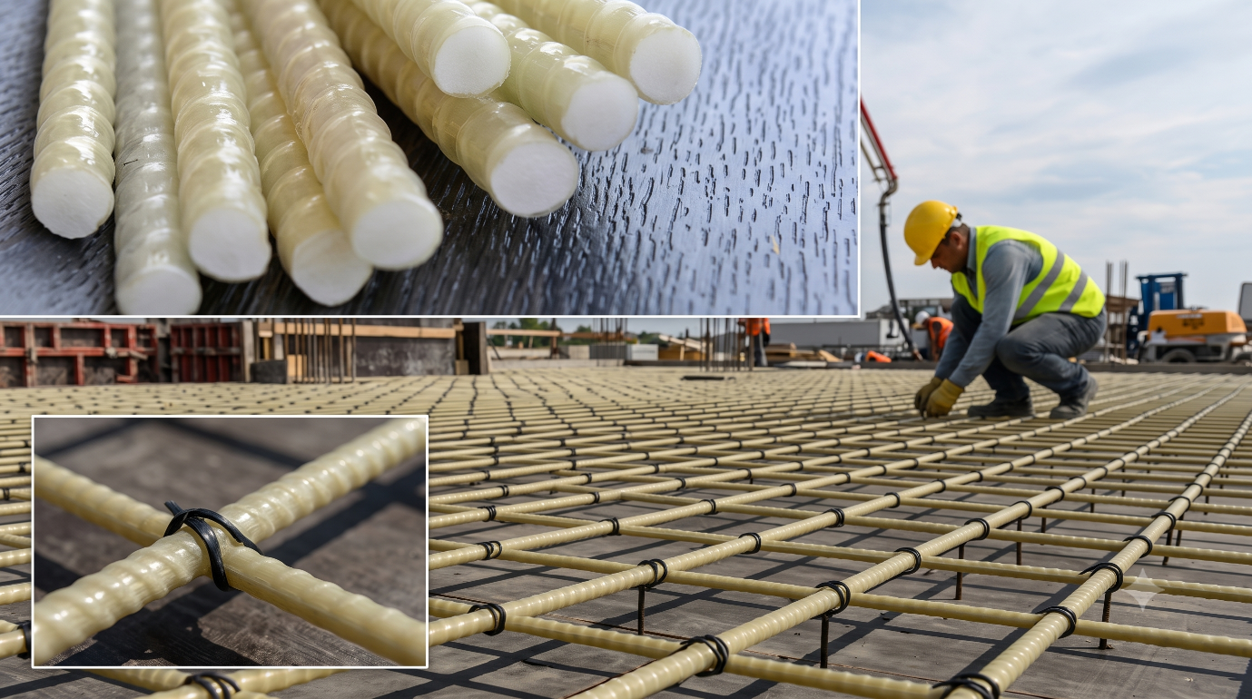 FibreRebar installed in a concrete structure