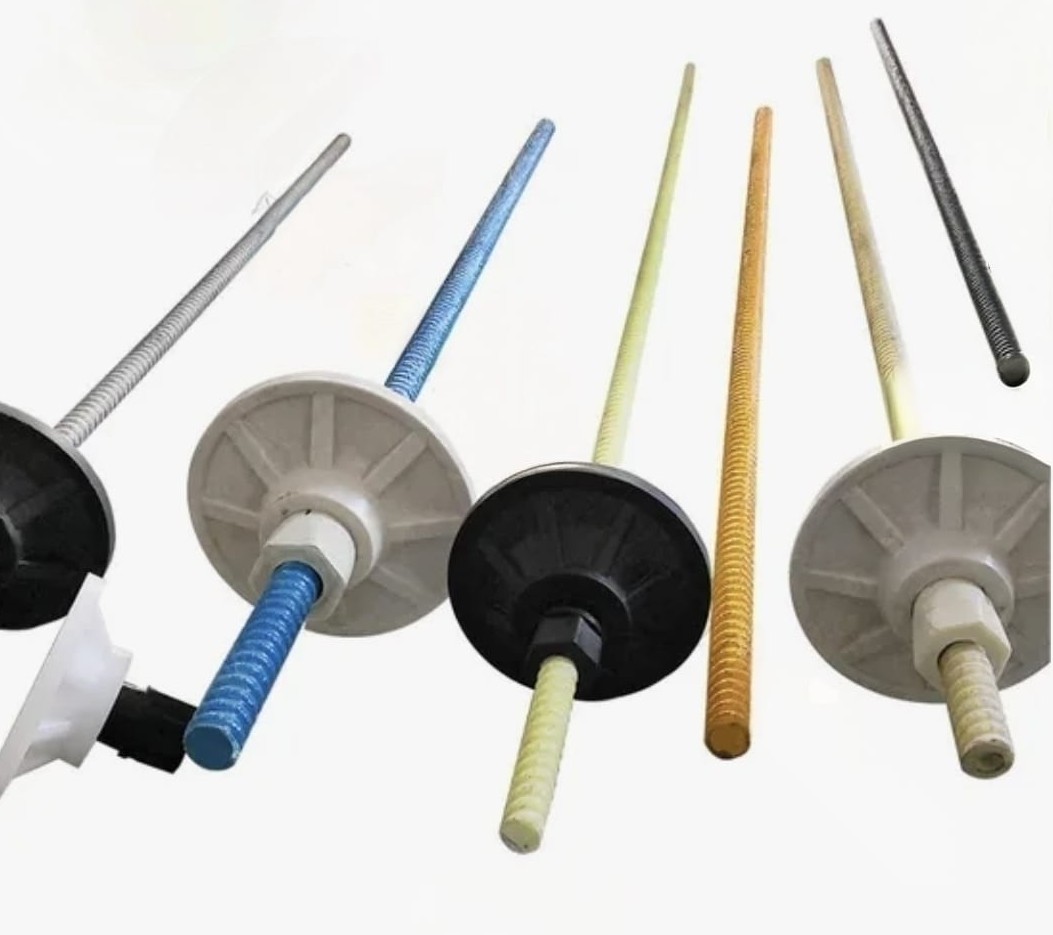 Composite fibre bolts in multiple colours with bearing plates